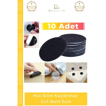 #HalıKaydırmaz Halı Kaydırmaz Pedi Zemin Tutucu Kilim Sabitleyici Yapışkanlı Yıkanabilir 10 Adet Cırt Bant
