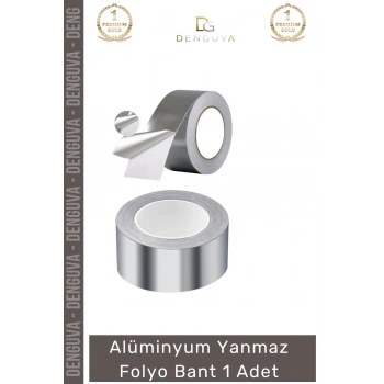 #FolyoBant Yanmaz Alüminyum Isıya Dayanıklı Yalıtım Odaklı Güçlü Folyo Bant 44mm 20mt 1 Adet