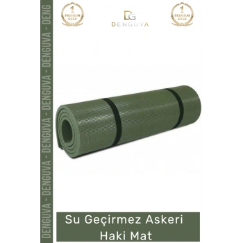 #AskeriMat 2 cm Isı Yalıtımlı Su Geçirmez Dayanıklı Kamp Outdoor Konforlu Köpük Askeri Haki Mat