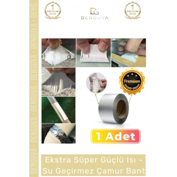 #İzolasyonBandı Su Yalıtım Çatı Duvar Çatlak Tamir Sakız Bant İzolasyon Güçlü Yapışkan Çamur Bant 48 Mm x 2 Mt