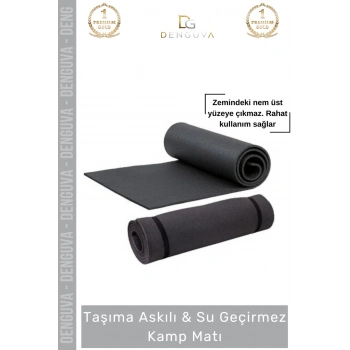 #YogaMatı Taşıma Askılı Kamp Pilates Yoga Kaymaz Taban Konforlu 150x50 Çadır Uyku Matı Yer Minderi