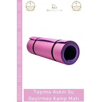 #YogaMatı Taşıma Askılı Dayanıklı Konforlu Pilates Yoga Fitness Spor Minderi 16mm Kamp Matı