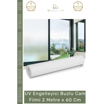 #CamFilmi UV Engelleyici Buzlu Güneş Koruyucu Kaliteli Profesyonel Cam Filmi 2 Metre x 60 Cm