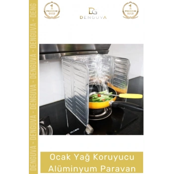 #OcakKoruyucu Isıya Dayanıklı Katlanır Ocak Arkası Mutfak Sıçratmaz Yağ Koruyucu Alüminyum Paravan