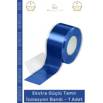 #İzolasyonBandı Mavi Su Geçirmez Çok Amaçlı Güçlü Yapıştırma Tamir İzolasyon Bandı 48mm x 10m - 1 Adet
