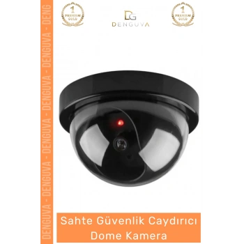 #CaydırıcıKamera Hareket Sensörlü Kırmızı LED Işıklı Gece Görüşlü Güvenlik Caydırıcı Dome Kamera