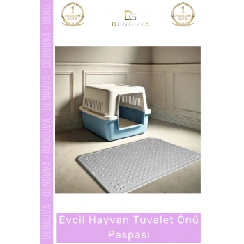 #TuvaletPaspası Kaliteli Kaymaz Tabanlı Kedi Köpek Hijyenik Pet Hayvan Tuvalet Önü Mama Kabı Kum Paspası