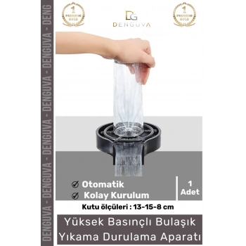 #YıkamaAparatı Bardak Temizleme Lavabo İçi Hızlı Cam Durulayıcı Otomatik Bulaşık Yıkama Durulama Aparatı