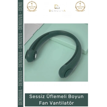 #BoyunVantilatörü Sessiz Şarjlı Taşınabilir Mini USB Giyilebilir Hava Soğutucu Üflemeli Boyun Vantilatörü