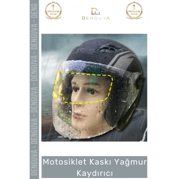 #MotosikletKaskı Motosiklet Kaskı Anti Sis Şeffaf Film Kask Su İtici Buhar Önleyici Yağmur Kaydırıcı