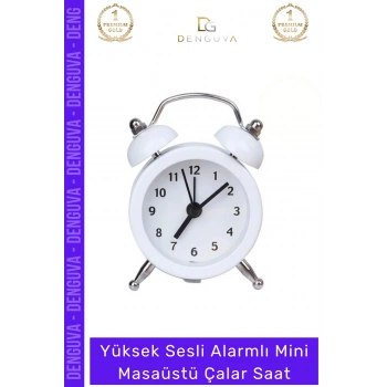 #ÇalarSaat Premium Sessiz Akar Saniyeli Masaüstü Ofis Komodin Modern Analog Dekoratif Çalar Saat
