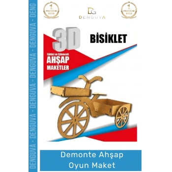 #MaketOyun Eğitici Eğlenceli Lazer Kesim 3mm MDF Boyanabilir 3D Puzzle Demonte Ahşap Oyun Maket
