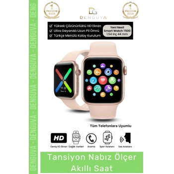 #AkıllıSaat Premium T500 Plus Ips Ekran Sağlık Sensörlü Ios Android Uyumlu Tansiyon Nabız Ölçer Akıllı Saat
