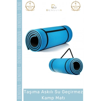 #KampMatı Taşıma Askılı Pilates Yoga Salon Tipi Konforlu Uyku Kamp Matı Yer Minderi 10 mm