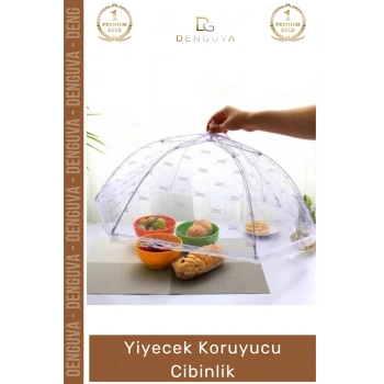 #YiyecekKoruyucu Kamp Piknik Balkon Hijyenik Pratik Şemsiye Portatif Katlanır Yiyecek Koruyucu Cibinlik