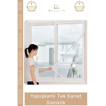 #YapışkanlıSineklik Pratik Pencere Tülü Haşere Kovucu Dayanıklı İnce Gözenekli Yapışkanlı Tek Kanat Sineklik