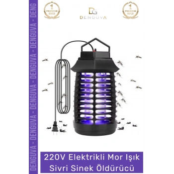 #SinekÖldürücü Elektrikli Cız Lamba LED UV Etkili Güçlü Pratik Bahçe Mor Işık Kara Sivri Sinek Öldürücü