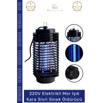 #SineklÖldürücü 220V Elektrikli Sinek Kıran Pratik Gece Lambası Led Mor Işık Kara Sivri Sinek Öldürücü