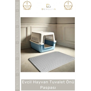 #KediPaspası Evcil Hayvan Tuvalet Önü Kedi Köpek Kaymaz Taban Dayanıklı Pratik Mama Kabı Kum Paspası