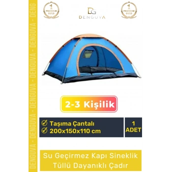 #KampÇadırı Su Geçirmez Hafif Sineklikli Pratik Festival Tipi Kolay Kurulum 23 Kişilik Kamp Çadırı