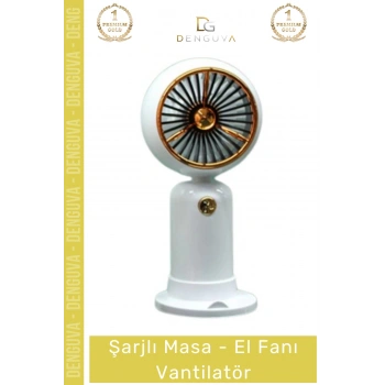 #Vantilatör Portatif Taşınabilir USB Sessiz Mini 2 Kademeli Soğutucu Şarjlı Masa El Fanı Vantilatör