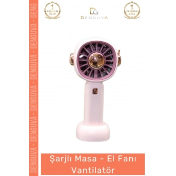 #Vantilatör Şarjlı 3 Kademeli Güçlü Motorlu Taşınabilir Mini Soğutucu Yazlık Ofis Ev Masa El Fanı Vantilatör
