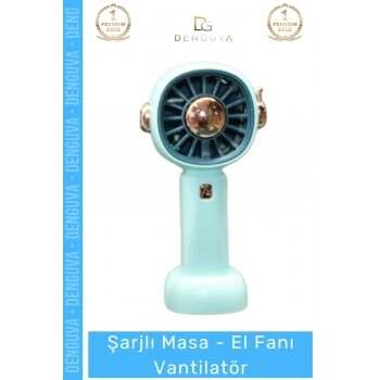 #Vantilatör Şarjlı 3 Kademeli Taşınabilir Mini Sessiz Güçlü Motorlu Şık Tasarım Masa El Fanı Vantilatör