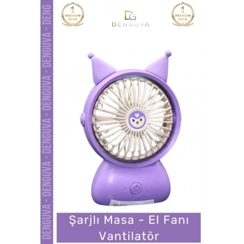#Vantilatör Taşınabilir Sessiz Mini Ofis Seyahat Ergonomik Kademeli Şarjlı Masa El Fanı Vantilatör