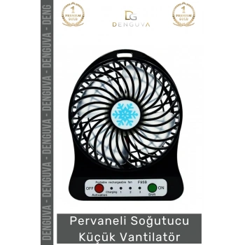 #Vabntilatör Kompakt Masaüstü Mini Şarj Edilebilir Ofis Ev Araba Fanı Pervaneli Soğutucu Küçük Vantilatör