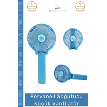 #Vantilatör USB Mini Taşınabilir Şarjlı Katlanabilir Sessiz Masaüstü Pervaneli Soğutucu Küçük Vantilatör
