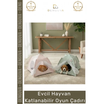 #HayvanÇadırı Kedi Küçük Köpek Konforlu Taşınabilir Fileli Ergonomik Hayvan Katlanabilir Oyun Çadırı