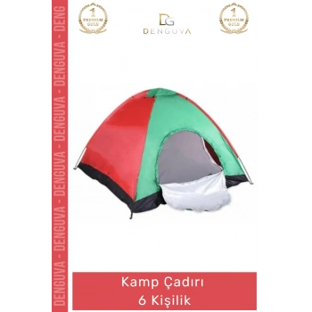 #KampÇadırı Otomatik Kurulum Su Geçirmez Geniş İç Hacim Dayanıklı Fiberglass Kamp Çadırı 6 Kişilik