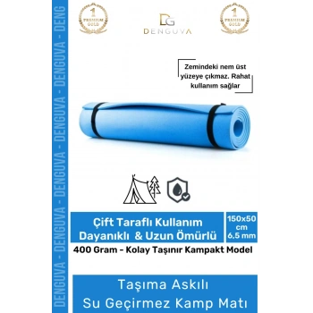 #KampMatı Taşıma Askılı Dayanıklı Konfor Serisi Kamp Pilates Yoga Kaymaz Hafif Uyku Matı Yer Minderi
