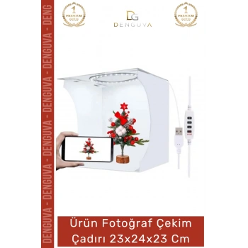 #FotoğrafÇadırı Beyaz Led Işıklı Katlanabilir Portatif Profesyonel Stüdyo Ürün Fotoğraf Çekim Çadırı