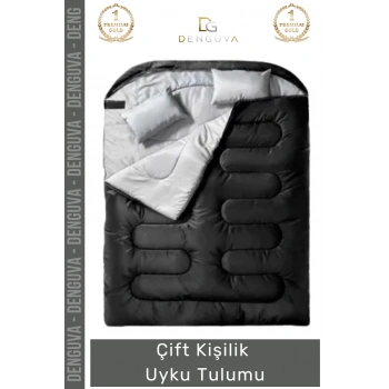 #UykuTulumu Suya Dayanıklı Termal Dolgulu Geniş Kesim Kamp Outdoor Konforlu Çift Kişilik Uyku Tulumu