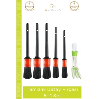 #TemizlikFırçası Araba Otomobil Araç Jant Motor Klima İç Dış Bakım Temizlik Detay Fırçası 5+1 Set