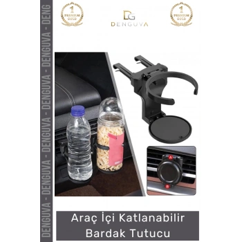 #Bardaklık Lüks Araç İçi Aksesuar Şişe Kahve Klima Tutucu Katlanabilir Araba Bardak