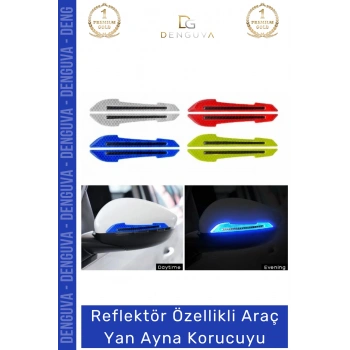 #AynaKoruyucu Reflektörlü Yan Ayna Güvenlik Şeridi Darbe Emici Otomobil Dış Ayna Araba Aynası Koruyucu