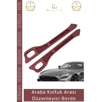#OtoAksesuar Araç İçi Organizer İkili Set Premium Araba Eşya Saklama Koltuk Arası Düzenleyici Bordo
