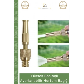 #YıkamaAparatı Yüksek Profesyonel Bakır Nipel Sprey Ayar Basınçlı Ayarlanabilir Hortum Başlığı