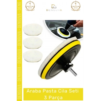 #PastaCila Profesyonel Parlatıcı Yün Keçe Sünger Pratik Ekonomik Hızlı Pasta Cila Başlıklı Araba Seti