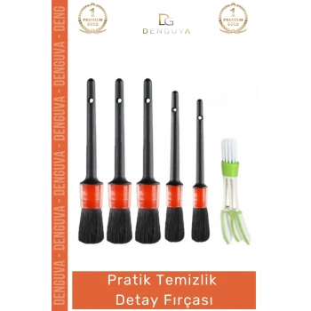 #DetayFırçası Profesyonel Motor Jant İç Dış Bakım Klima Havalandırma Temizlik Detay Fırçası Seti 5+1