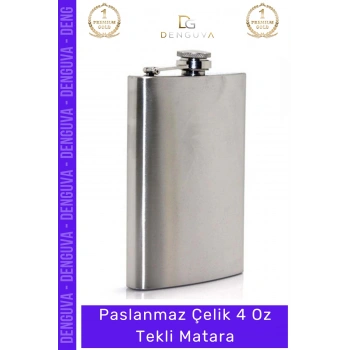 #TermosMatara Şık Dayanıklı Portatif Kaliteli Hediyelik Küçük Matara Soğuk Tutan Paslanmaz Çelik 4 Oz