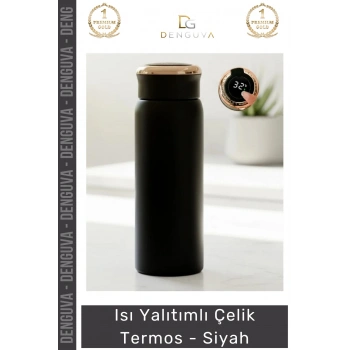 #Termos Paslanmaz 304 Kalite Vakumlu Isı Korumalı Modern Tasarım Şık Sızdırmaz Mat Çelik Termos
