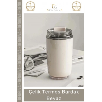 #Termos Paslanmaz Sızdırmaz Isı Yalıtımlı Vakumlu Ofis Outdoor Kahve Çelik Termos Bardak Beyaz