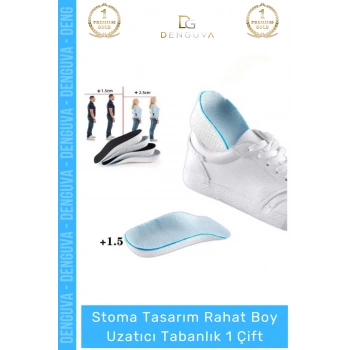 #UzatıcıTabanlık EVA Bellek Köpük Ayakkabı İçi Konforlu Rahat Yumuşak Boy Uzatıcı Tabanlık 1,5 Cm 2 Adet