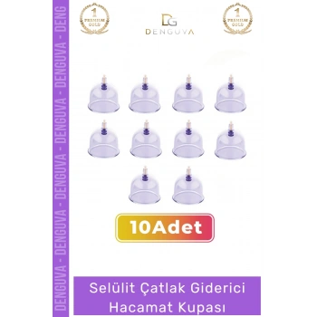 #HacamatKupası Tıbbi Steril Vakumlu Pompa Uyumlu Yüz Kafa Sırt Ayak Bölgesi Hacamat Kupası 5 Numara 10 Adet