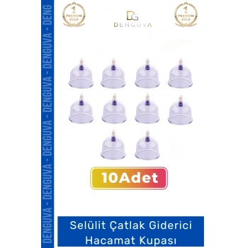 #HacamatKupası Kaliteli Vakumlu Dayanıklı Tıbbi Steril Büyük Boy Sırt 7 Numara Hacamat Kupası 10 Adet