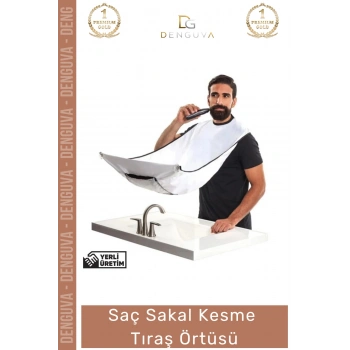 #TıraşÖrtüsü Pratik Vantuzlu Banyo Hijyenik Sakal Şekillendirme Aparatı Sakal Kesme Beyaz Tıraş Örtüsü
