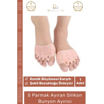 #ParmakAyırıcı Makaralı Ayak Gömleği Silikon Ortopedik Deformasyon Önleyici Destek Parmak Ayırıcı Düzenleyici